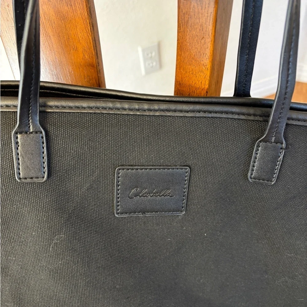 Cleobella Black nearly perfect cancas Tote Bag large